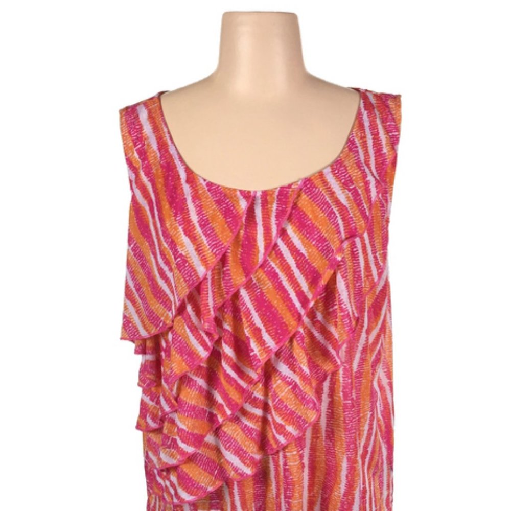 Rafaella Macys Womens Ruffle Print Tank Camisole